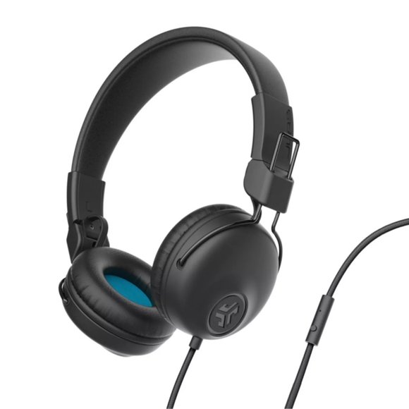 JLab Studio Wired On-Ear Headphones - Black - Picture 3 of 5